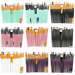 La Milee 20/5Pcs Makeup Brushes Set Eye Shadow Foundation Powder Eyeliner Eyelash Lip Make Up Brush Cosmetic Beauty Tool Kit Hot