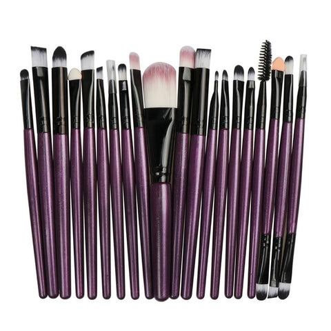 La Milee 20/5Pcs Makeup Brushes Set Eye Shadow Foundation Powder Eyeliner Eyelash Lip Make Up Brush Cosmetic Beauty Tool Kit Hot