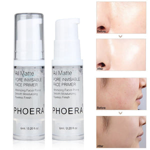 PHOERA 6ml Makeup Base Primer Liquid Face Pore Hydrating Oil Control Lasting Moisturizing Whitening Cosmetic Drop Shipping TSLM1