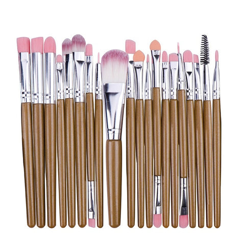 La Milee 20/5Pcs Makeup Brushes Set Eye Shadow Foundation Powder Eyeliner Eyelash Lip Make Up Brush Cosmetic Beauty Tool Kit Hot