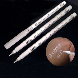 1pc Microblading Supplies Tattoo Marker Pen Permanent Makeup Accessories White Surgical Skin Marker Pen for Eyebrow Scribe Tool