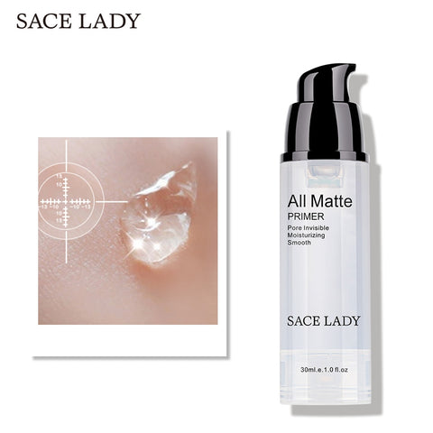 SACE LADY Facial Primer Make Up Base Oil Control Natural Foundation Makeup Matte Pore Moisturizing Brand Professional Cosmetic