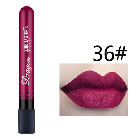 Sexy SMIKED ROSE Lipgloss Matte 8 Colors Lip Gloss Velvety Lipstick Liquid Matte Waterproof Lip Tint Sexy Lip Makeup Cosmetic