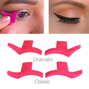 2 Pcs Eyeliner Template Model Stamp Makeup Aid Tools Sexy Silicone Eyeshadow Eyeliner Stamps Eyes Makeup Tool Accessories