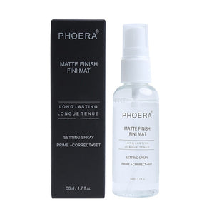 PHOERA 50ML Matte Face Primer Makeup Transparent Oil Control Natural Long Lasting Make Up Moisturizing Spray TSLM1