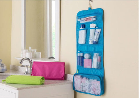 Portable Hanging Organizer Bag Foldable Cosmetic Makeup Case Storage Traveling Toiletry Bags Wash Bathroom Accessories 840122