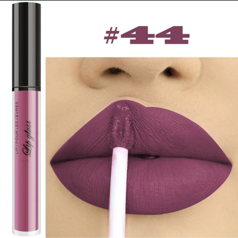 12 Colors Waterproof Matte Liquid Lipstick long-lasting Red Black Lip gloss Makeup Stick Nude Beauty Lip Tint Korea Cosmetics