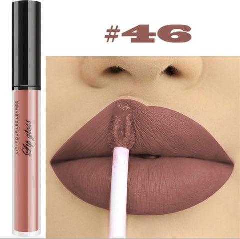 12 Colors Waterproof Matte Liquid Lipstick long-lasting Red Black Lip gloss Makeup Stick Nude Beauty Lip Tint Korea Cosmetics