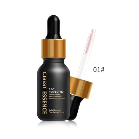 QIBEST 24k Rose Gold Pre-makeup Essence Oil Face Care Anti-aging Makeup Smooth Foundation Moisturizing Face Base Primer Brighten