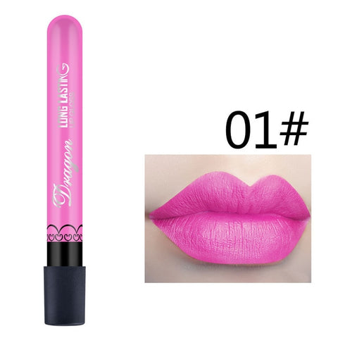 1 Pcs Sexy Vampire Lipstick Matte Waterproof Velvet Lip Stick 28 Colors Sexy Red Pigments Makeup Matte Lipsticks Beauty Lips