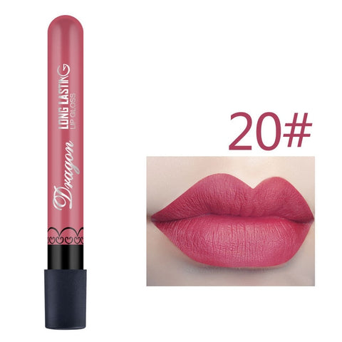 1 Pcs Sexy Vampire Lipstick Matte Waterproof Velvet Lip Stick 28 Colors Sexy Red Pigments Makeup Matte Lipsticks Beauty Lips