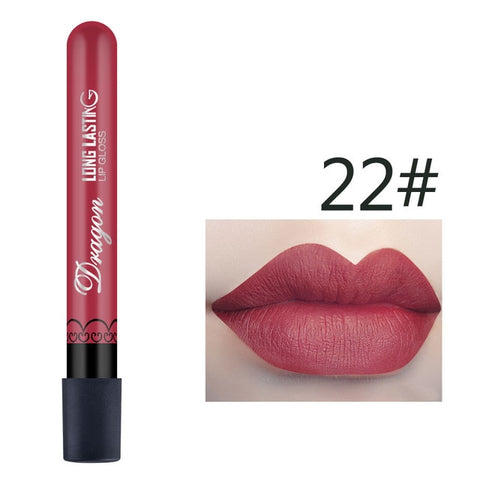 1 Pcs Sexy Vampire Lipstick Matte Waterproof Velvet Lip Stick 28 Colors Sexy Red Pigments Makeup Matte Lipsticks Beauty Lips