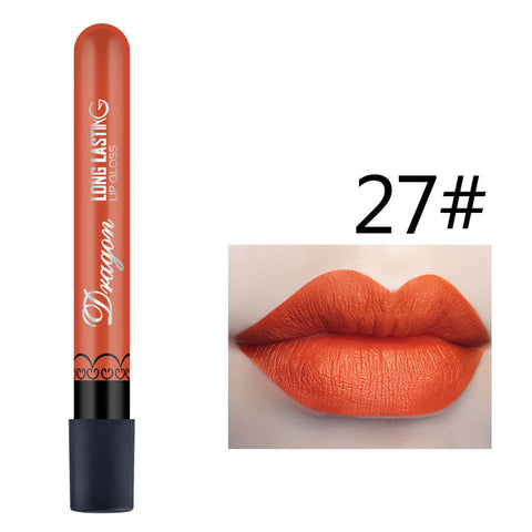 1 Pcs Sexy Vampire Lipstick Matte Waterproof Velvet Lip Stick 28 Colors Sexy Red Pigments Makeup Matte Lipsticks Beauty Lips