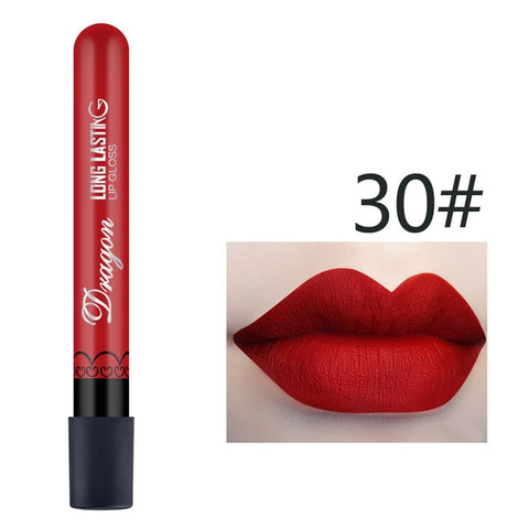 1 Pcs Sexy Vampire Lipstick Matte Waterproof Velvet Lip Stick 28 Colors Sexy Red Pigments Makeup Matte Lipsticks Beauty Lips