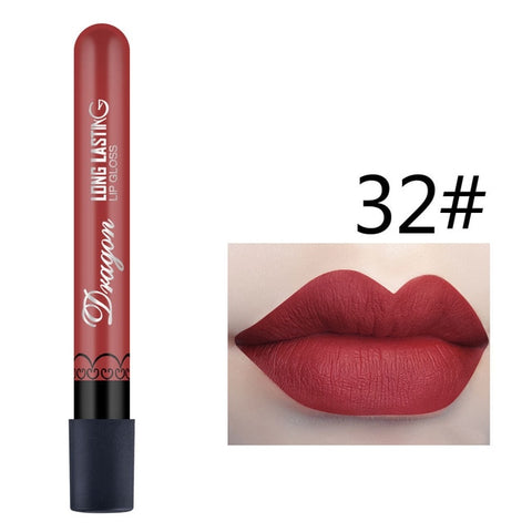 1 Pcs Sexy Vampire Lipstick Matte Waterproof Velvet Lip Stick 28 Colors Sexy Red Pigments Makeup Matte Lipsticks Beauty Lips