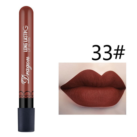 1 Pcs Sexy Vampire Lipstick Matte Waterproof Velvet Lip Stick 28 Colors Sexy Red Pigments Makeup Matte Lipsticks Beauty Lips