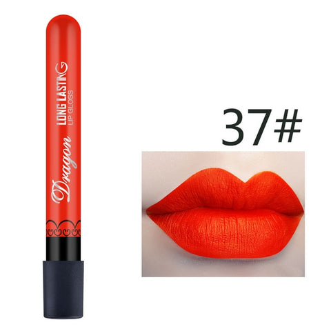 1 Pcs Sexy Vampire Lipstick Matte Waterproof Velvet Lip Stick 28 Colors Sexy Red Pigments Makeup Matte Lipsticks Beauty Lips