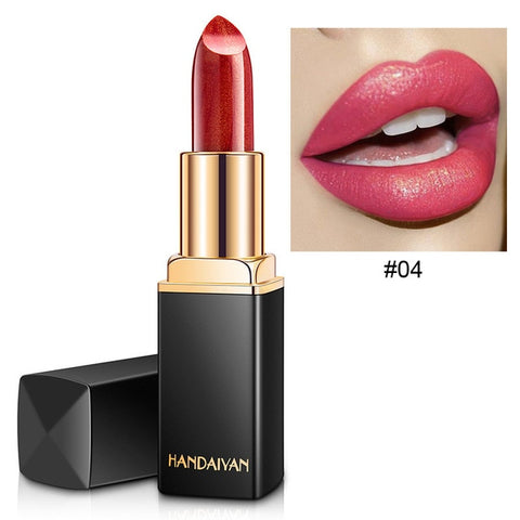 Matte Lipstick Waterproof Lipstick Shimmer Long Lasting Non-Fading Lip Makeup Mermaid Shimmer Lipstick Luxury Professional Lips